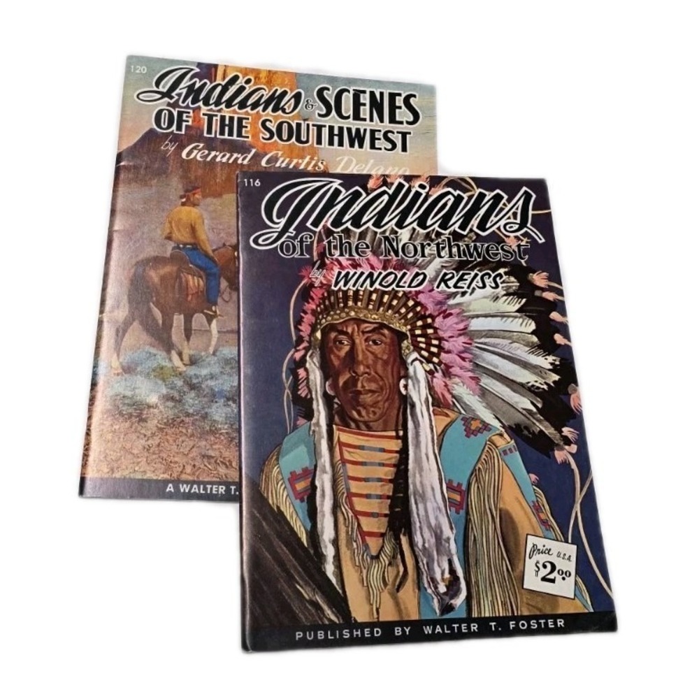 VTG Indians of the Northwest & Indians And Scenes Of The Southwest Walter Foster